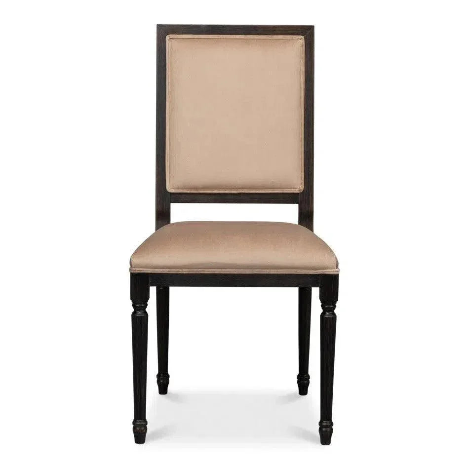Square Fabric Dining Chair 2PC - LOOMLAN - Sarreid - Dining Chairs