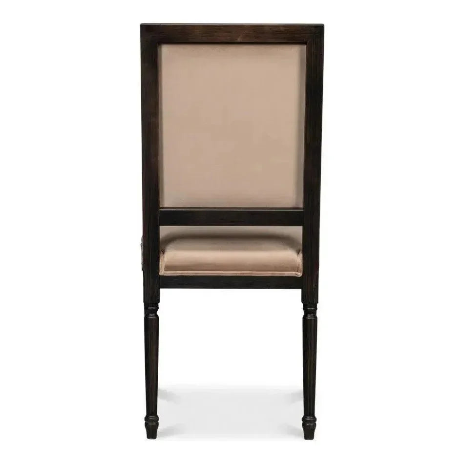 Square Fabric Dining Chair 2PC - LOOMLAN - Sarreid - Dining Chairs