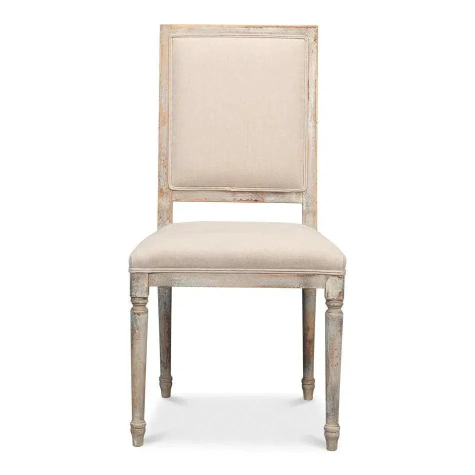 Square Fabric Dining Chair 2PC - LOOMLAN - Sarreid - Dining Chairs