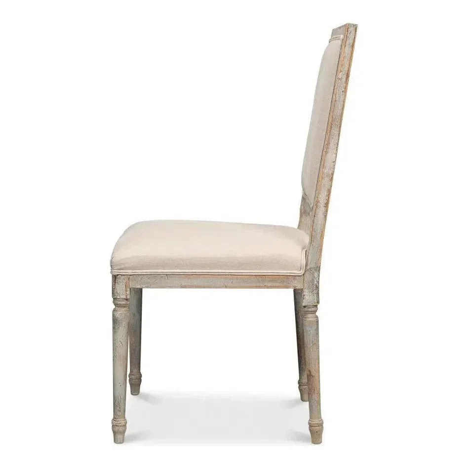 Square Fabric Dining Chair 2PC - LOOMLAN - Sarreid - Dining Chairs
