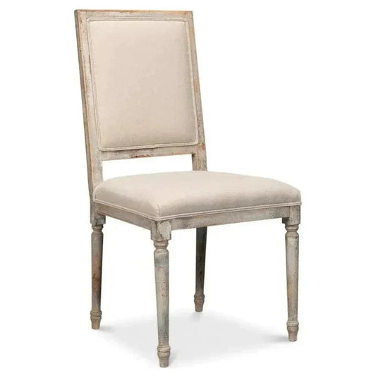 Square Fabric Dining Chair 2PC - LOOMLAN - Sarreid - Dining Chairs