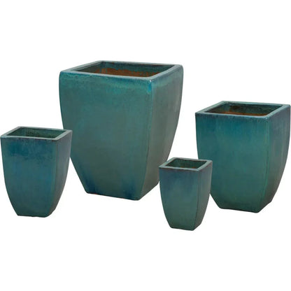 Square Handmade Ceramic Planter - LOOMLAN - Emissary - Planters