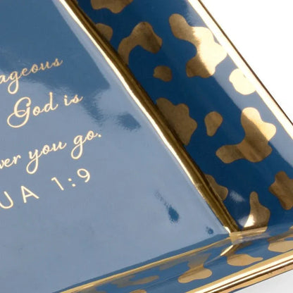 Square Jungle Verse Ceramic Plate - LOOMLAN - Chelsea House - Boxes & Bowls