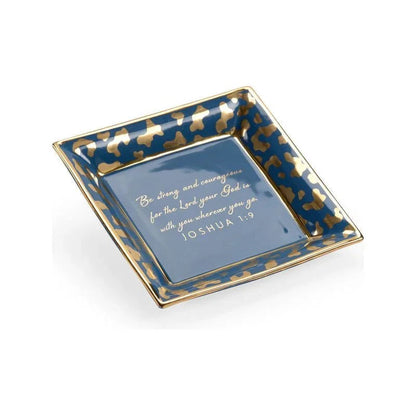 Square Jungle Verse Ceramic Plate - LOOMLAN - Chelsea House - Boxes & Bowls