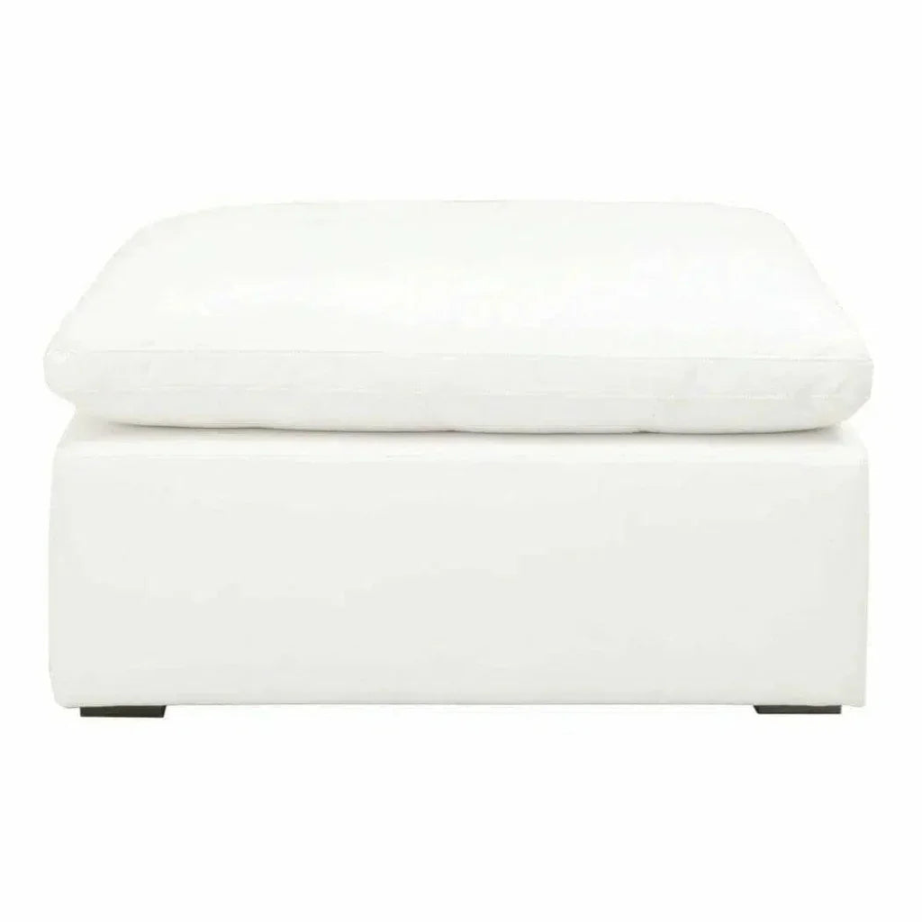 Square Sky Modular Ottoman LiveSmart White-Modular Components-Essentials For Living-LOOMLAN