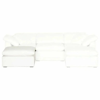 Square Sky Modular Ottoman LiveSmart White-Modular Components-Essentials For Living-LOOMLAN
