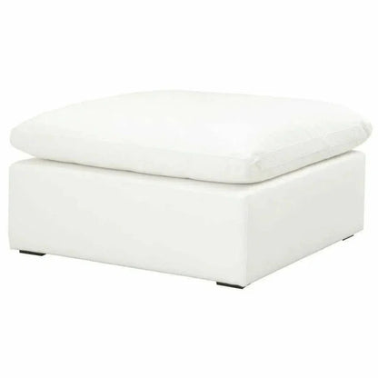 Square Sky Modular Ottoman LiveSmart White-Modular Components-Essentials For Living-LOOMLAN