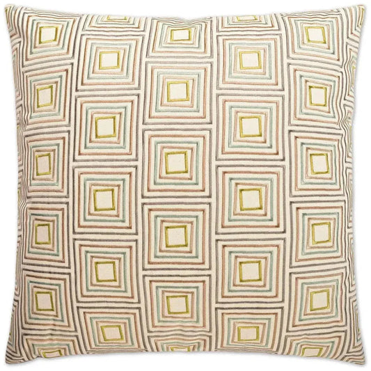 Squared Off Brown Throw Pillow With Insert - LOOMLAN - D.V. Kap - Throw Pillows