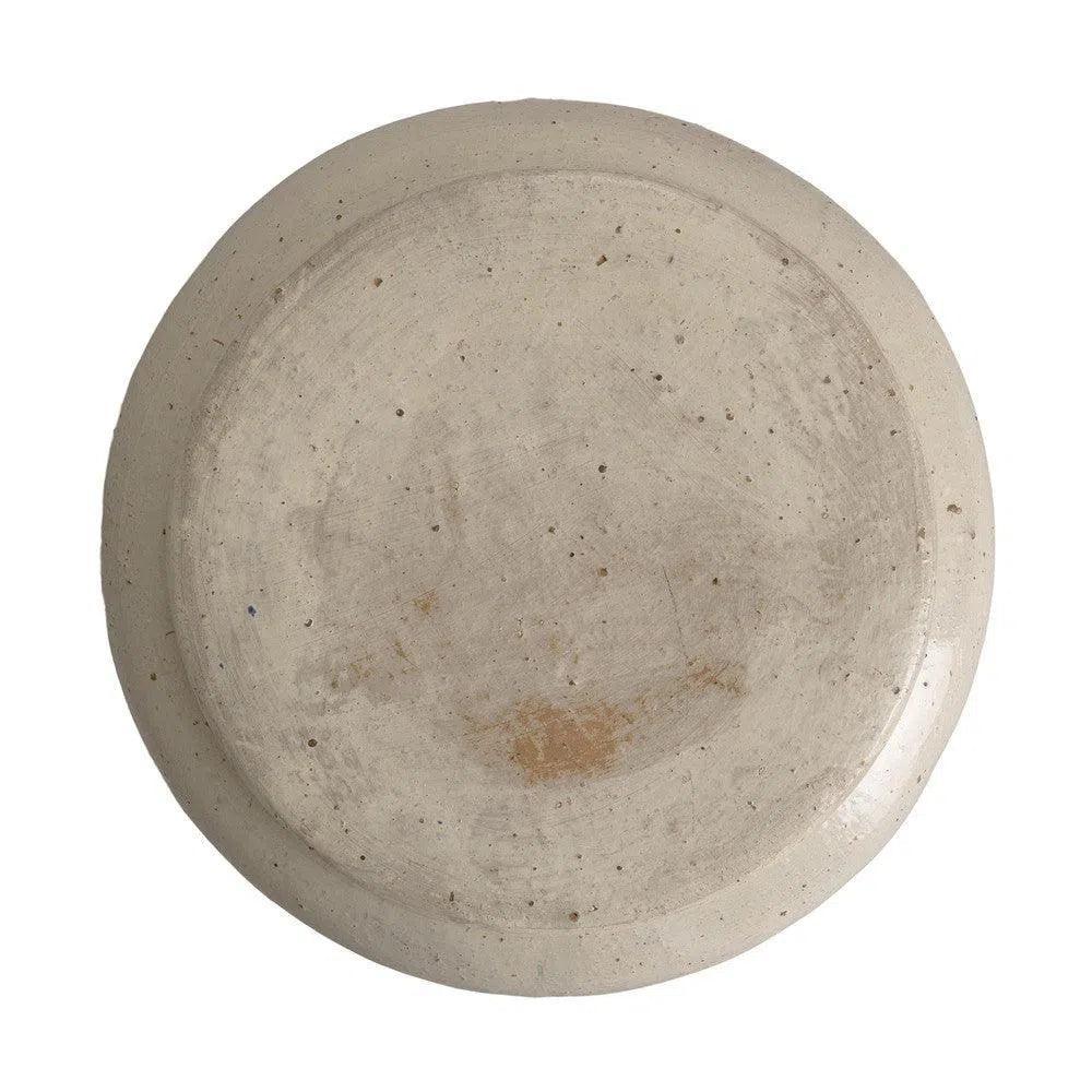 Squat 18 in. Round Ceramic Outdoor Garden Stool-Garden Stools-Emissary-LOOMLAN