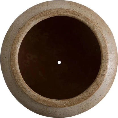 Squat Round Outdoor Ceramic Planter