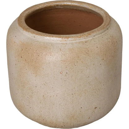Squat Round Outdoor Ceramic Planter
