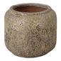 Squat Round Outdoor Ceramic Planter