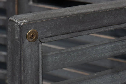 St Lucia Matte Black Wood Sideboard - LOOMLAN - Sarreid - Sideboards