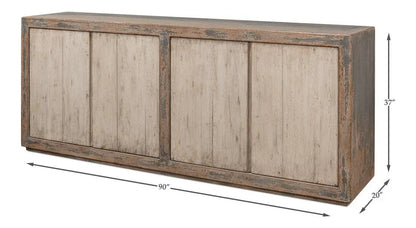 St Martin Distinctive Looking Wooden Sideboard - LOOMLAN - Sarreid - Sideboards