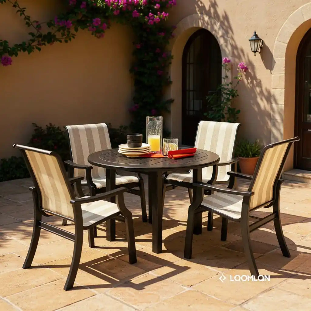 St. Catherine Marine Grade Polymer Arm Chair-Outdoor Accent Chairs-Telescope-LOOMLAN