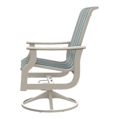 St. Catherine Swivel Rocker Marine Grade Polymer Arms-Outdoor Accent Chairs-Telescope-LOOMLAN