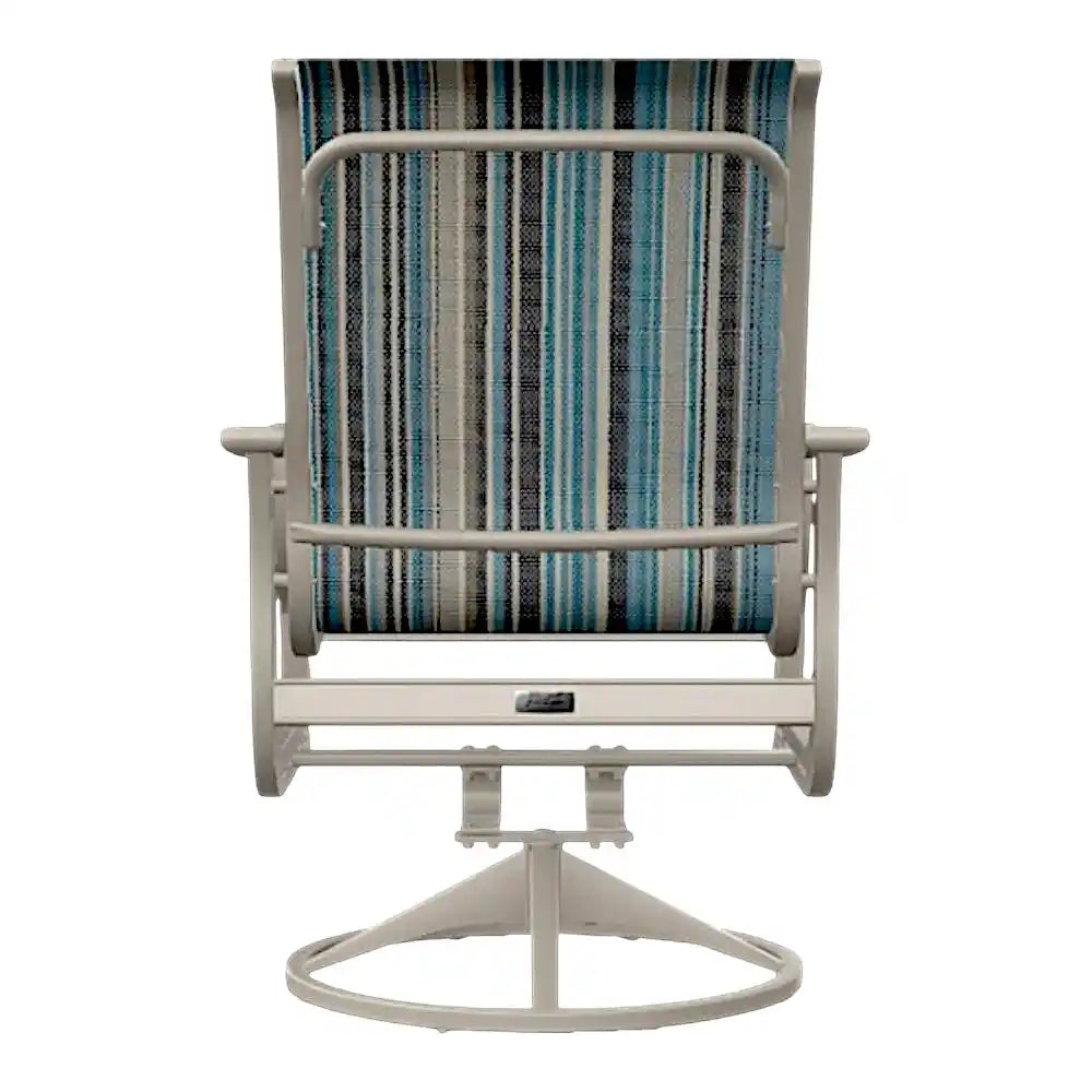 St. Catherine Swivel Rocker Marine Grade Polymer Arms-Outdoor Accent Chairs-Telescope-LOOMLAN