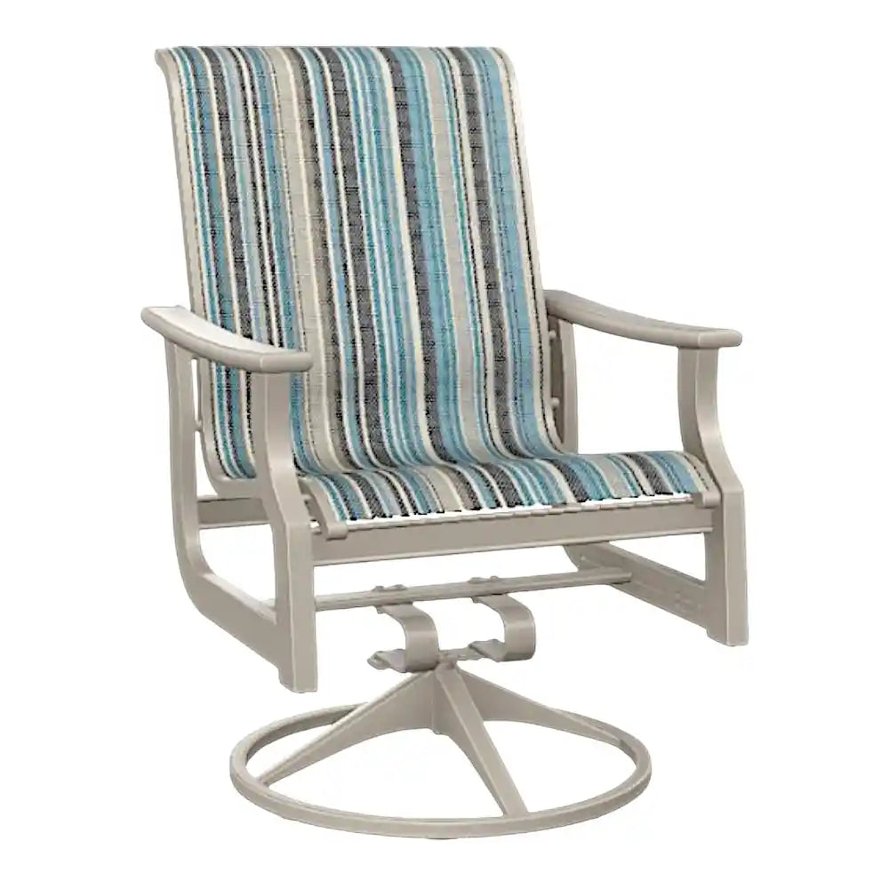 St. Catherine Swivel Rocker Marine Grade Polymer Arms-Outdoor Accent Chairs-Telescope-LOOMLAN