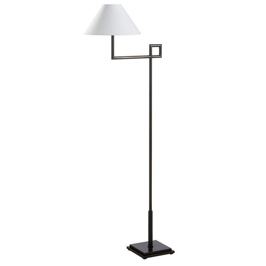 St. Dunstan Slim Profile Metal Floor Lamp-Floor Lamps-Chelsea House-Black-LOOMLAN