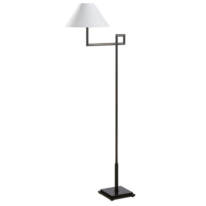 St. Dunstan Slim Profile Metal Floor Lamp-Floor Lamps-Chelsea House-Black-LOOMLAN