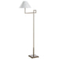 St. Dunstan Slim Profile Metal Floor Lamp-Floor Lamps-Chelsea House-Silver-LOOMLAN