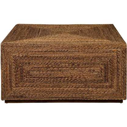 St. Lucie Banana Leaf Square Cocktail Table - LOOMLAN - Furniture Classics - Side Tables