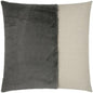 St. Moritz Faux Fur Grey Large Throw Pillow Insert - LOOMLAN - D.V. Kap - Throw Pillows