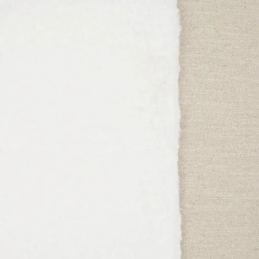 St. Moritz Swan Faux Fur White Large Throw Pillow - LOOMLAN - D.V. Kap - Throw Pillows