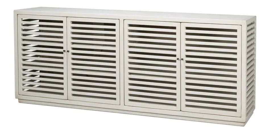 St. Nevis Four Shelve Wood Sideboard - LOOMLAN - Sarreid - Sideboards