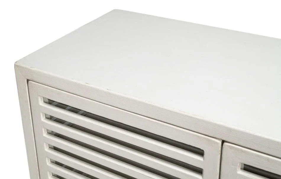 St. Nevis Four Shelve Wood Sideboard - LOOMLAN - Sarreid - Sideboards