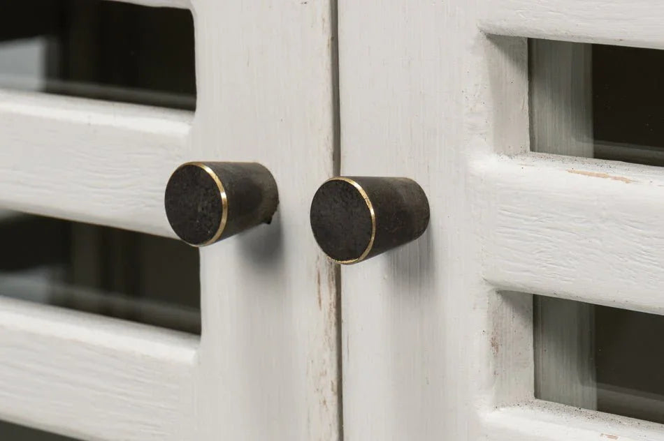 St. Nevis Four Shelve Wood Sideboard - LOOMLAN - Sarreid - Sideboards
