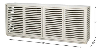 St. Nevis Four Shelve Wood Sideboard - LOOMLAN - Sarreid - Sideboards