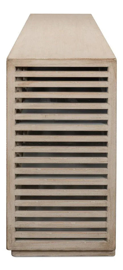 St. Nevis Four Shelve Wood Sideboard - LOOMLAN - Sarreid - Sideboards