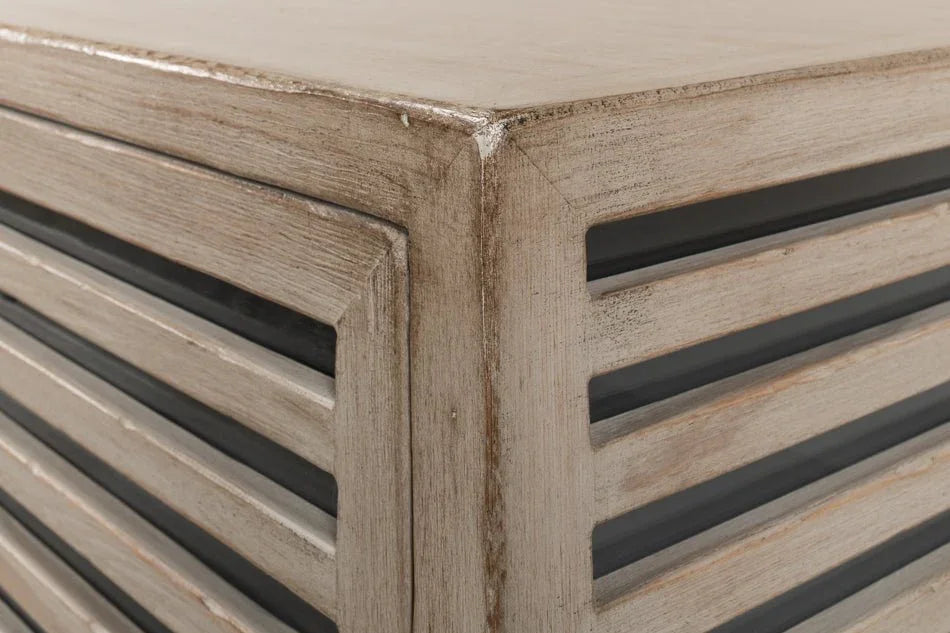 St. Nevis Four Shelve Wood Sideboard - LOOMLAN - Sarreid - Sideboards