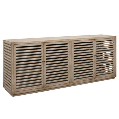 St. Nevis Four Shelve Wood Sideboard - LOOMLAN - Sarreid - Sideboards