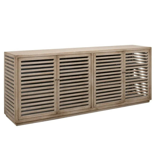 St. Nevis Four Shelve Wood Sideboard - LOOMLAN - Sarreid - Sideboards