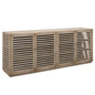 St. Nevis Four Shelve Wood Sideboard - LOOMLAN - Sarreid - Sideboards