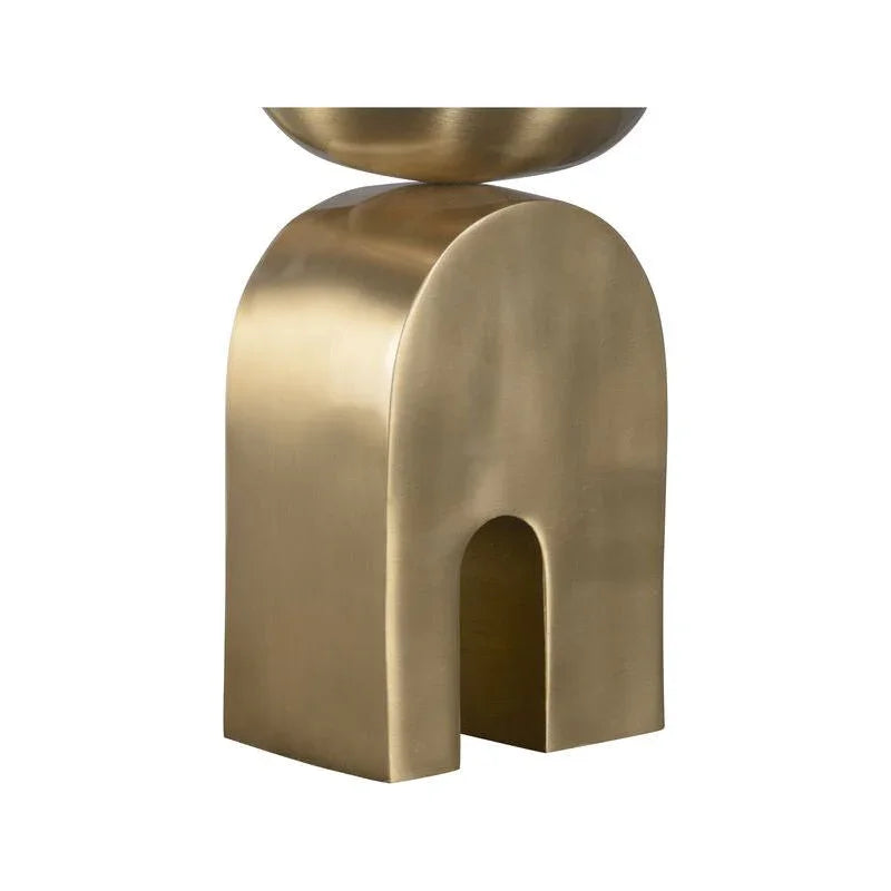 Stacis Smooth Curves Brass Finish Table Lamp - LOOMLAN - Wildwood - Table Lamps