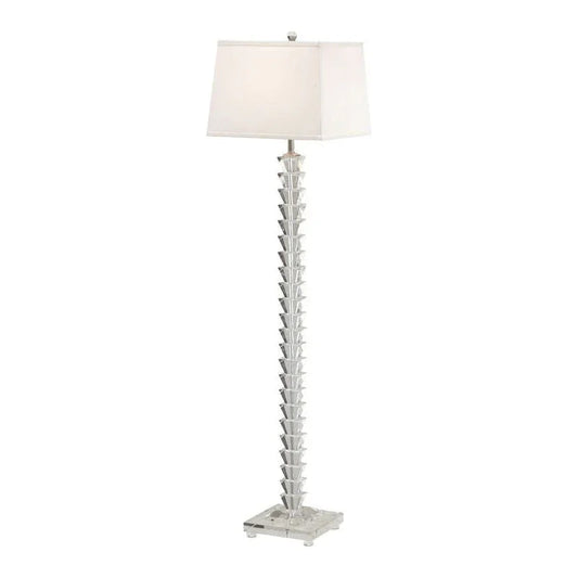 Stacked Crystal Made Floor Lamp-Floor Lamps-Wildwood-LOOMLAN