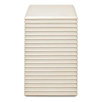 Stacked Side Table Antique White - LOOMLAN - Sarreid - Side Tables