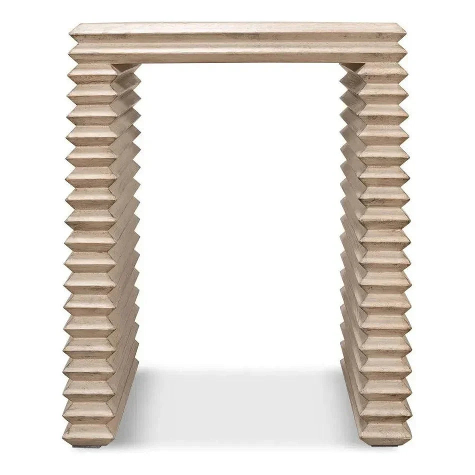 Stacked Side Table Stone Grey - LOOMLAN - Sarreid - Side Tables