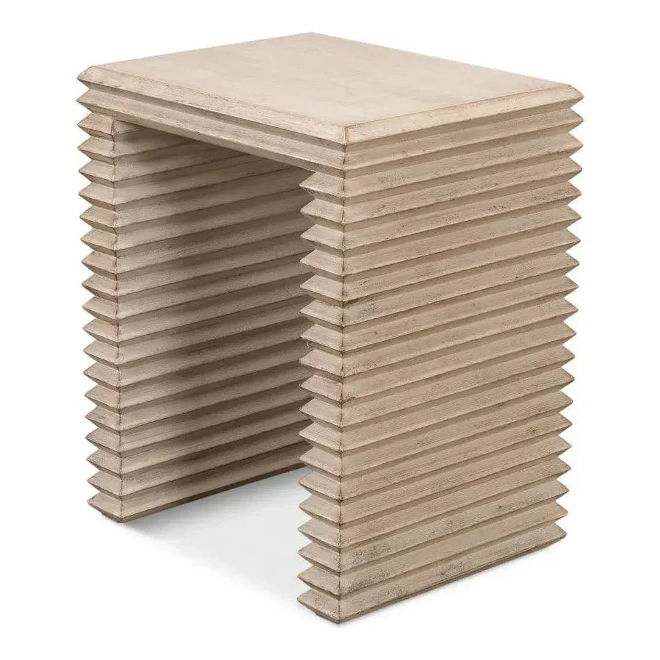 Stacked Side Table Stone Grey - LOOMLAN - Sarreid - Side Tables