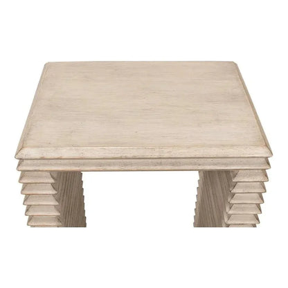 Stacked Side Table Stone Grey - LOOMLAN - Sarreid - Side Tables