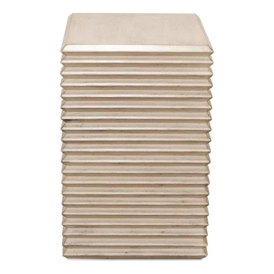 Stacked Side Table Stone Grey - LOOMLAN - Sarreid - Side Tables