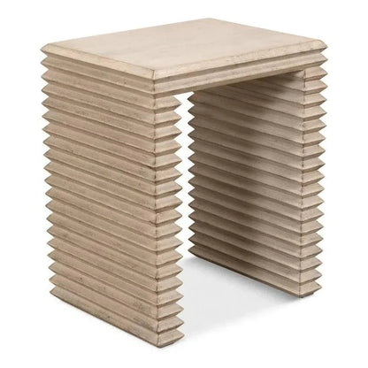 Stacked Side Table Stone Grey - LOOMLAN - Sarreid - Side Tables