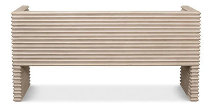 Stacked Wooden Bedroom Bench - LOOMLAN - Sarreid - Bedroom Benches