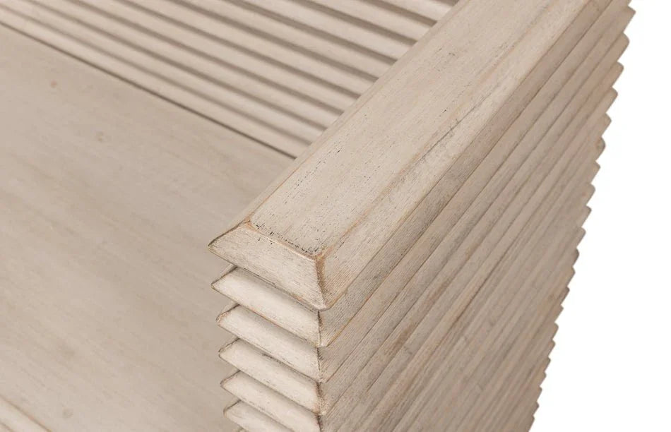 Stacked Wooden Bedroom Bench - LOOMLAN - Sarreid - Bedroom Benches