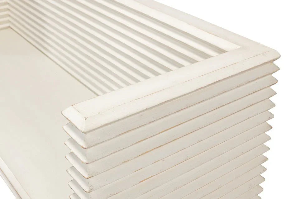 Stacked Wooden Bedroom Bench - LOOMLAN - Sarreid - Bedroom Benches