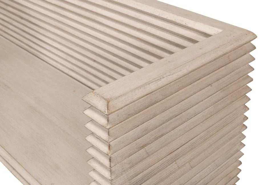 Stacked Wooden Bedroom Bench - LOOMLAN - Sarreid - Bedroom Benches