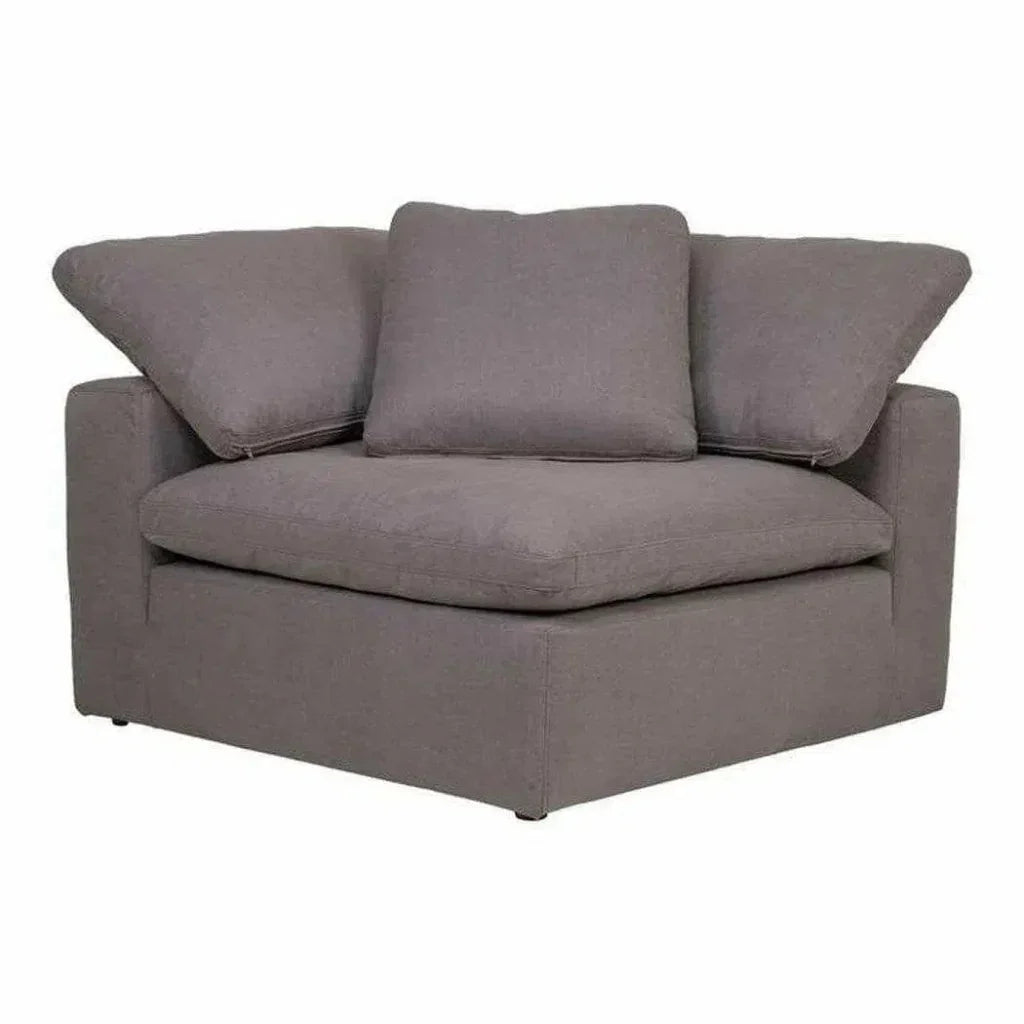 Stain Resistant Grey Modular Corner Chair-Modular Components-Moe's Home-LOOMLAN